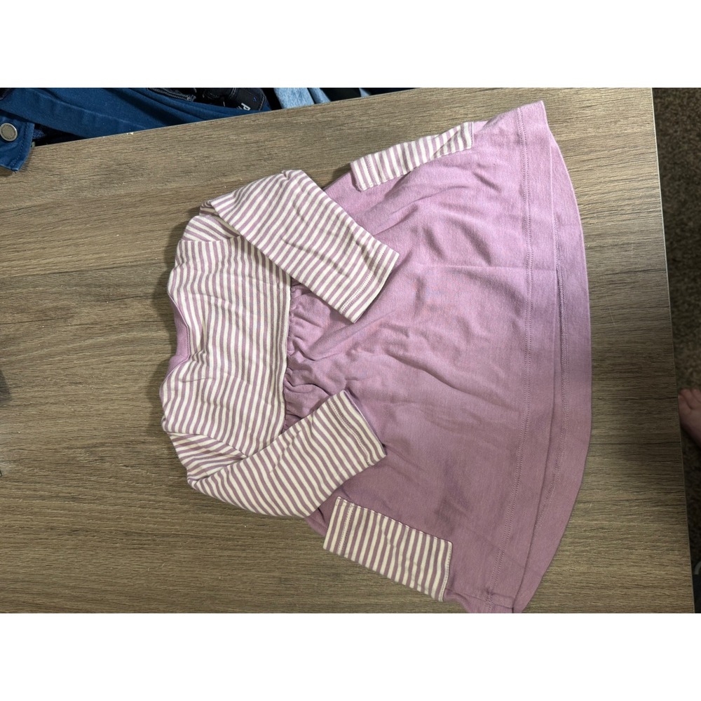 Hanna Andersson Purple Dress 60cm US 3-6 Months Long Sleeve Organic Cotton - Picture 2 of 5